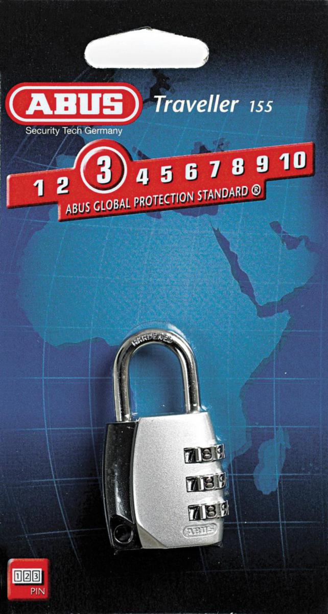 Hengelås Abus kode 155 - Hengelås 155/30 Abus Kombinasjon SB