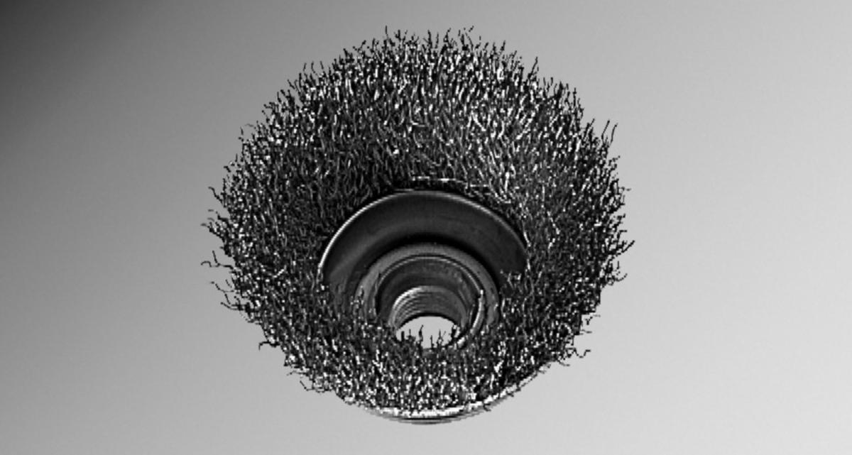 Koppbørste Bosch Inox - Koppbørste Inox bølget tråd Bosch Ø65mm. 0.3mm M14