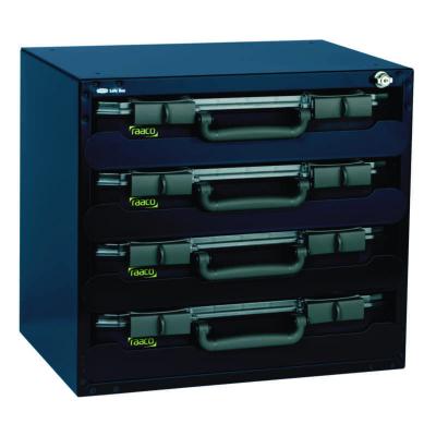 Sortimentskrin Safe Box Raaco 4xCL 55 kofferter 136372