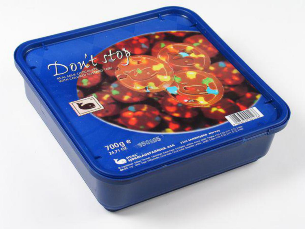 Sjokolade fargepletter Hval - Sjokolade fargepletter Hval 700g