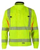 Jakke BS Gjøvik HiVis kl.3 gul/sva str 60