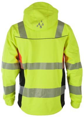 Softshelljakke BS Gjøvik HiVis kl.3 gul/sva str XS