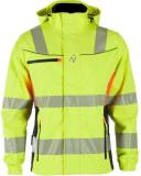 Softshelljakke BS Gjøvik HiVis kl.3 gul/sva str 4XL