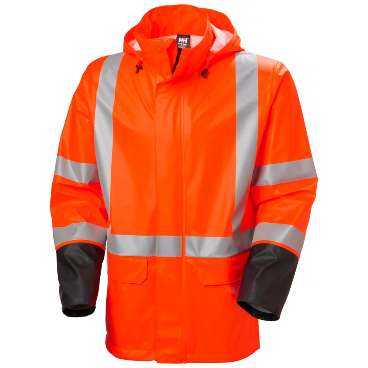 Regnjakke HH Addvis HiVis kl.3 - Regnjakke HH Addvis HiVis kl.3 oransje str XS