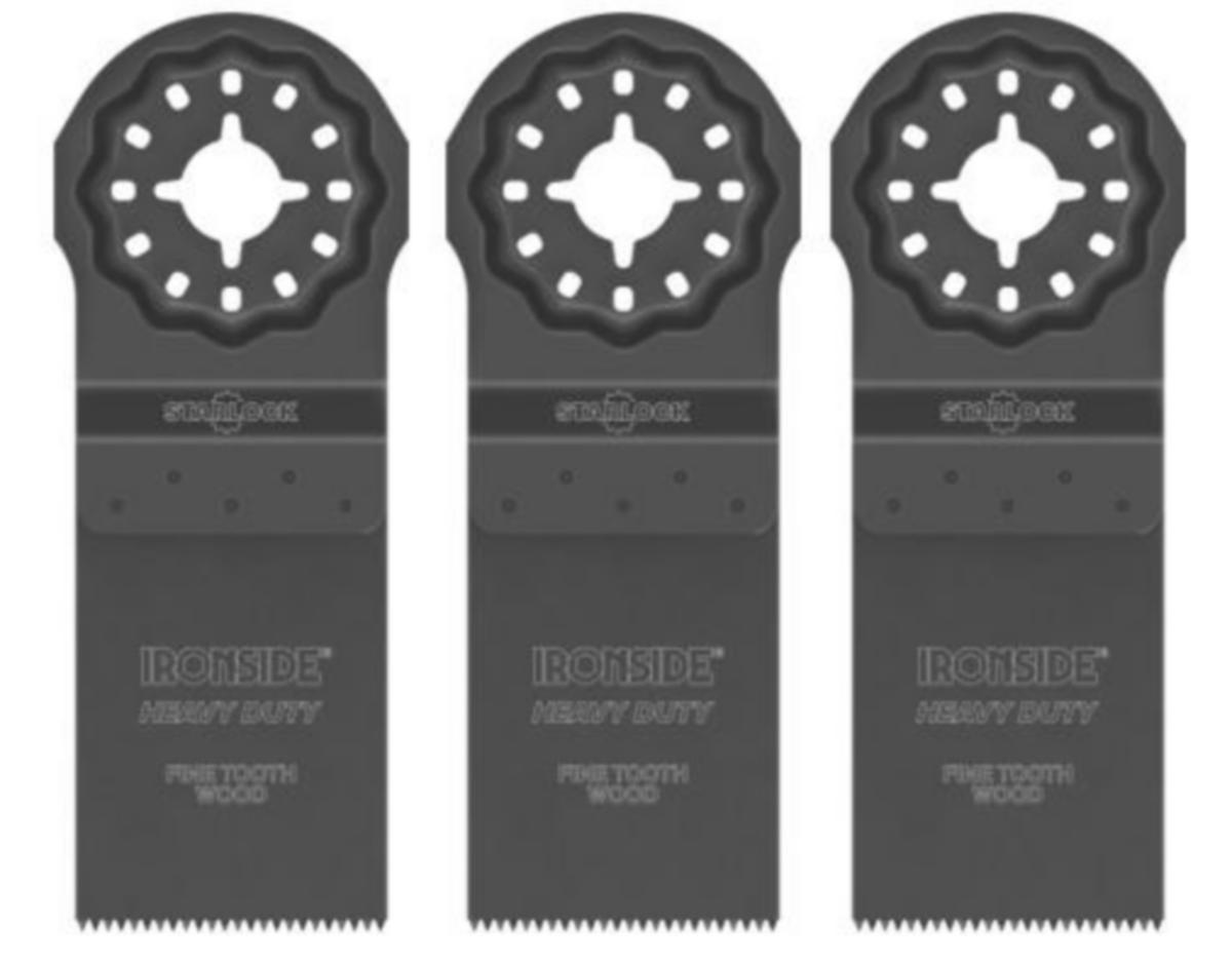 Dykksagblad Ironside Tre/Plast Starlock - Dykksagblad Starlock tre/plast Ironside 32mm Fin 3pk 202901