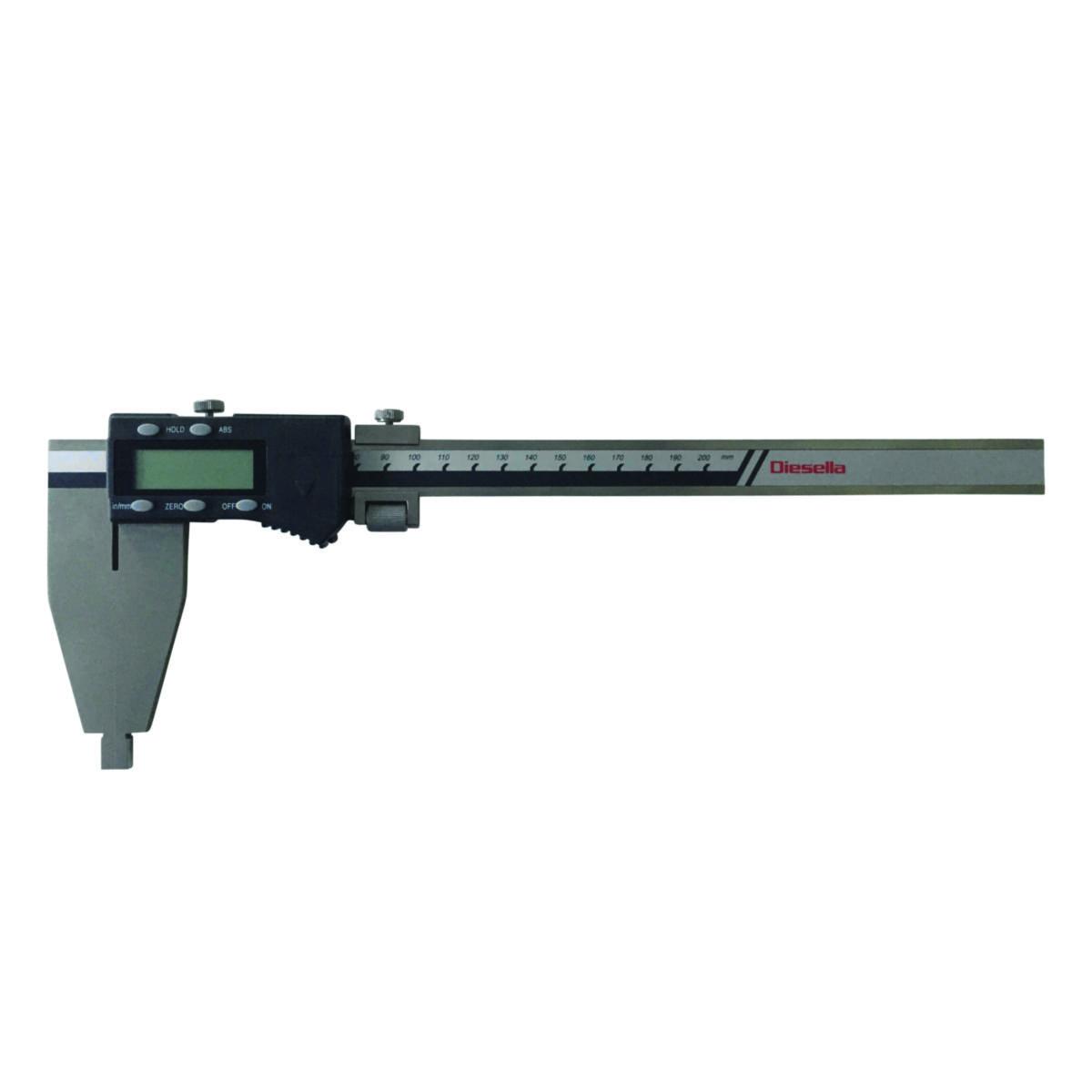 Skyvelære digitalt Diesella 0-200mm - Skyvelære digital Diesella 200X0,01mm 90mm kjeft