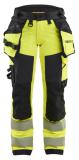 Håndverksbukse dame Blåkläder 7022 HiVis kl.2