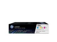 Toner 126A HP CF341AM C/M/Y 3 stk