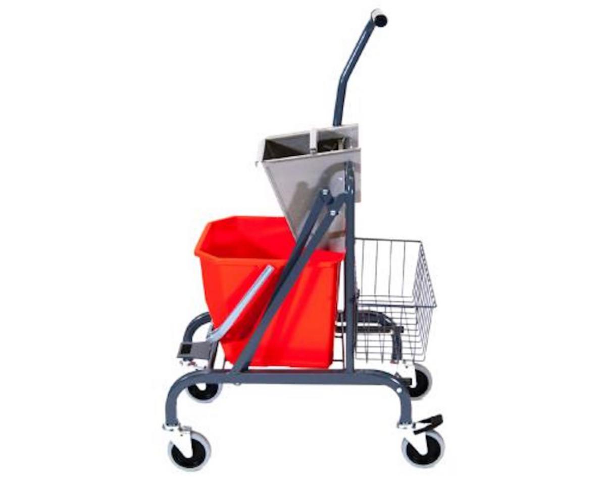 Svabervogn Nilfisk Robust Blue - Moppegarnvogn Robust Nordex m/bøtte presse rustfri