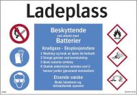 Skilt Systemtext "Ladeplass"