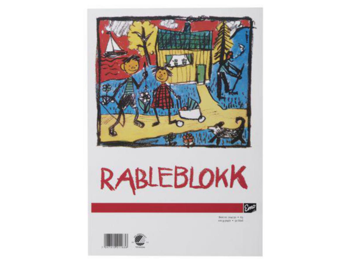 Rableblokk EMO - Rableblokk A3 100g 50 blad EMO