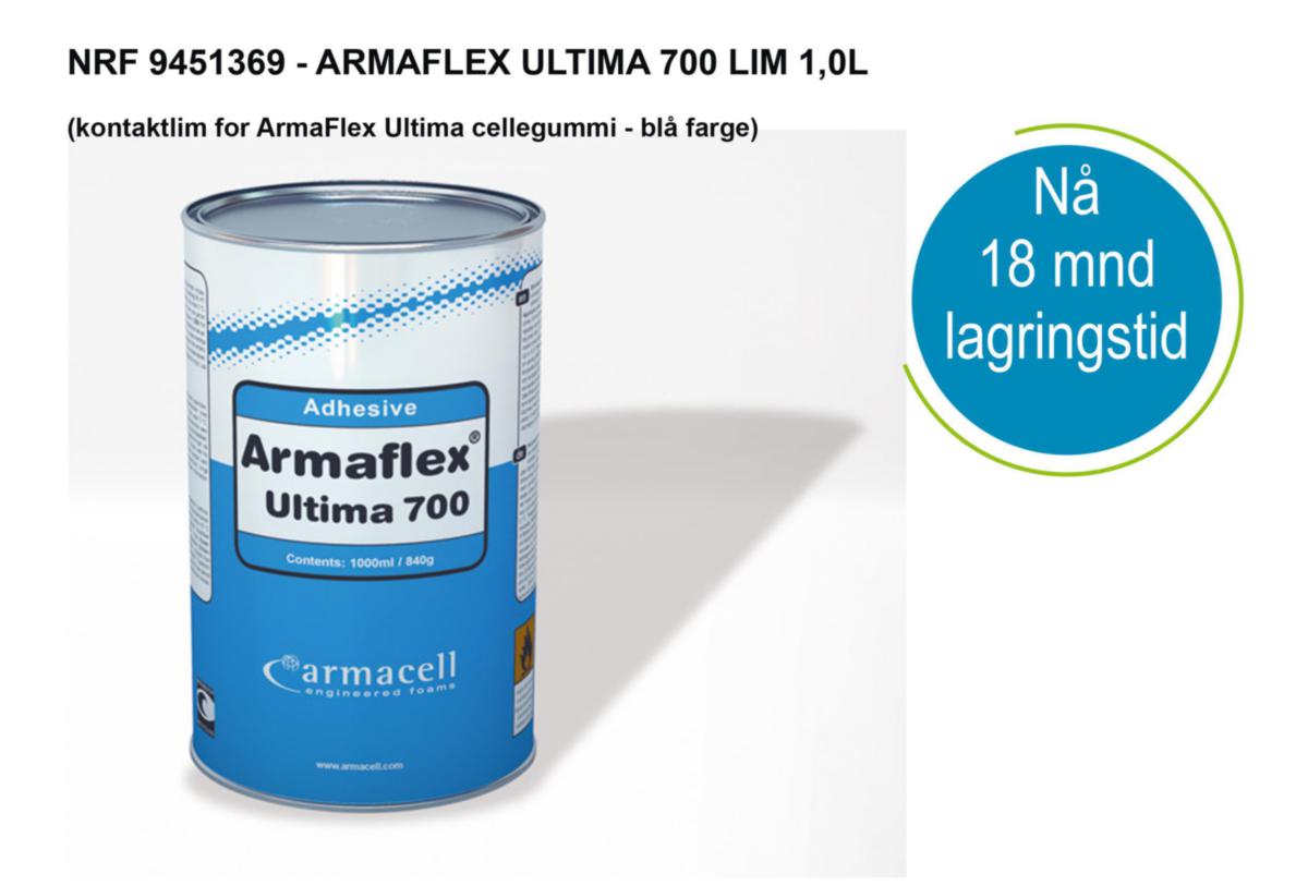 Armaflex Ultima kontaktlim, Armacell - AHU-700 Armaflex Ultima lim standard lim 1ltr