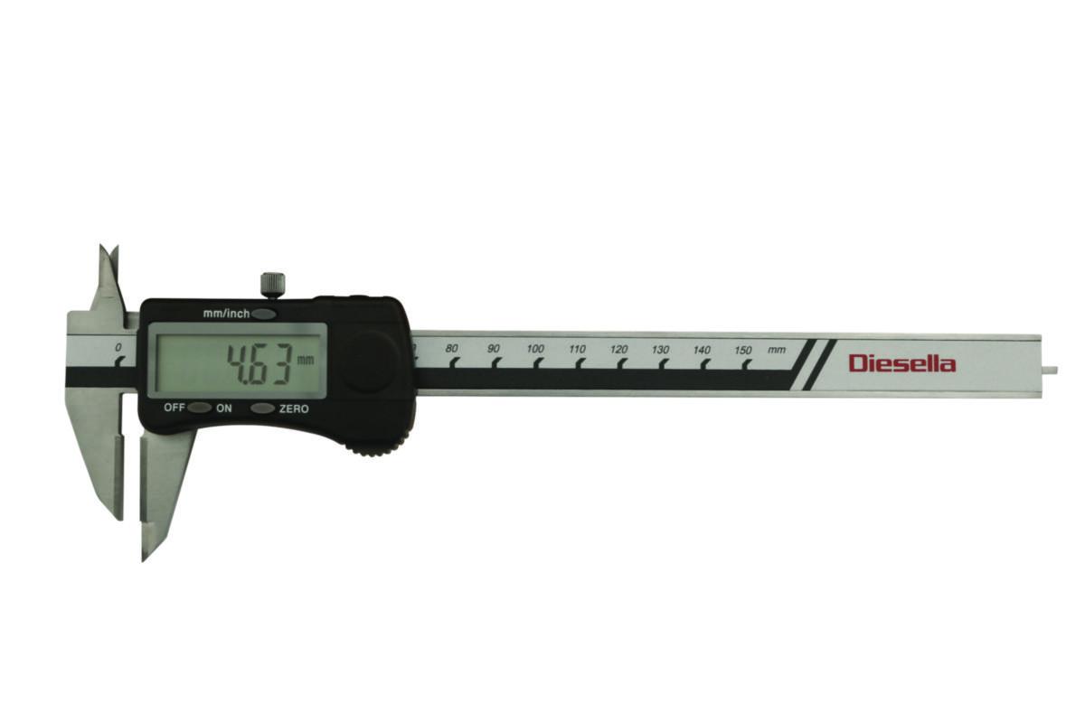 Risseskyvelære digitalt Diesella 0-150 - Risseskyvelære digital Diesella 0-150mm 30/40mm kjeft