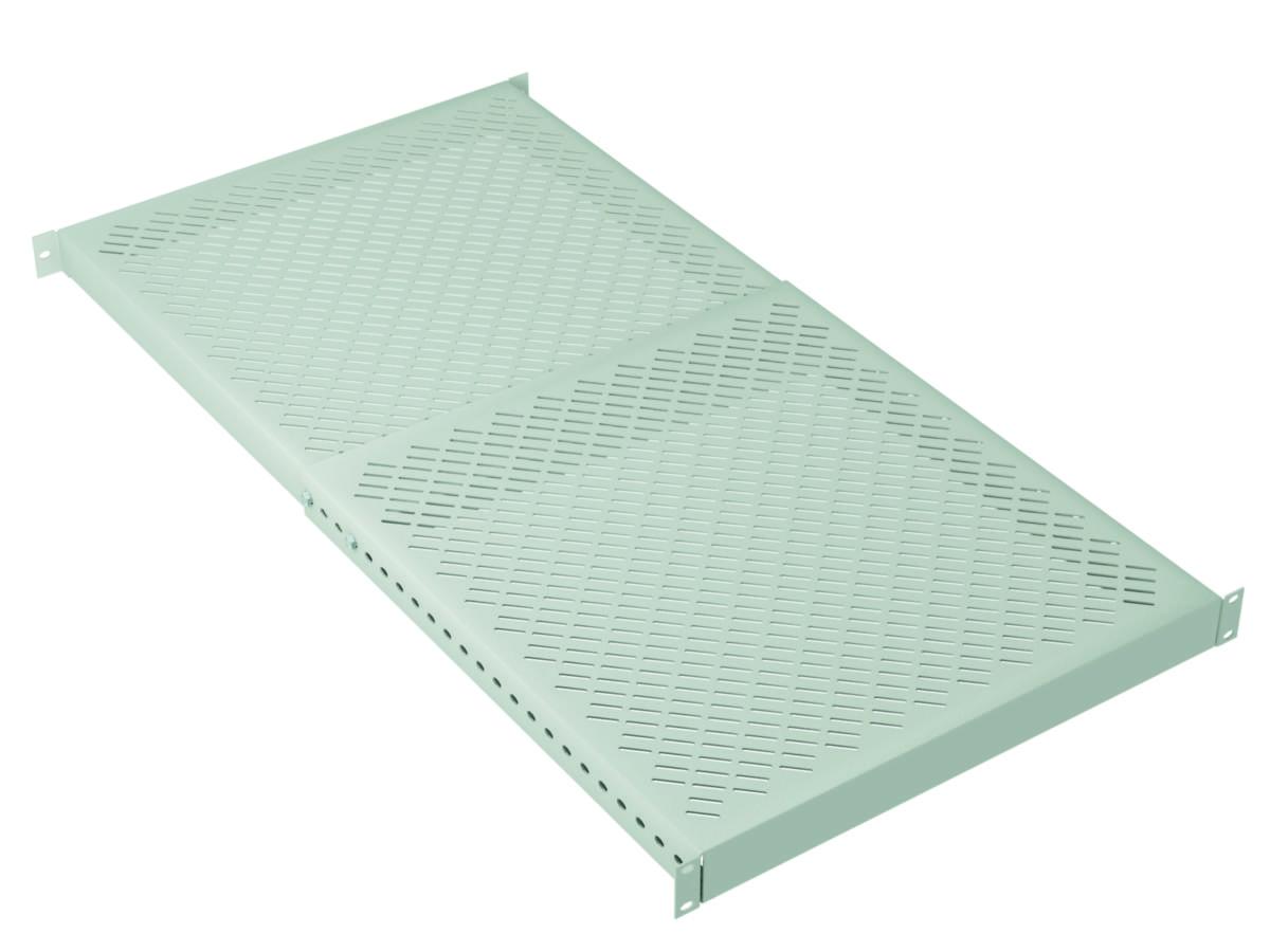 Hylle Molex Knutsen fast 19" 1U 150 kg - Hylle 19" Flexi D:35-60. 150kg WZ-3393-20-00-011 4punkt