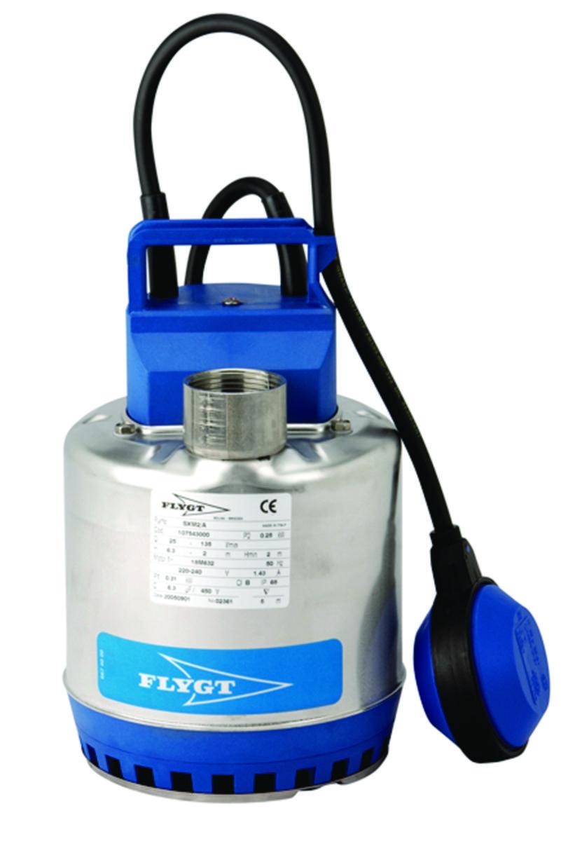 Lense- og dreneringspumpe Flygt SXM3 - Flygt lensepumpe SXM3 m/vippe R 5/4" 1-fas