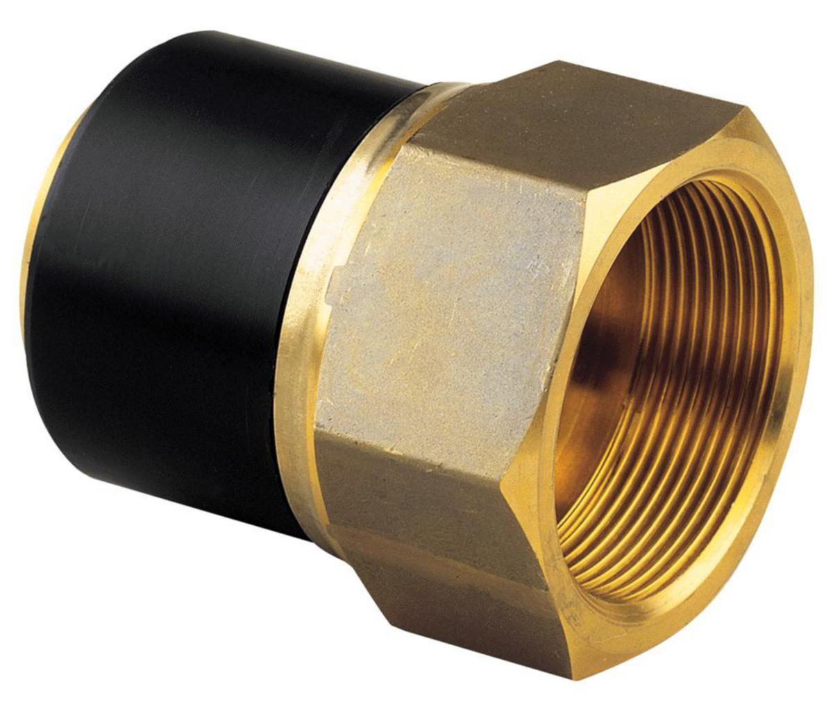 Overgang kort med innvendig gjenger, +GF+ - 50 mm x 1 1/2 elektro overgang med innvendig gjenger